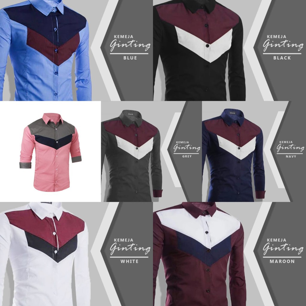 เสื้อเชิ้ตลําลองชายแขนยาว-kem-ginting