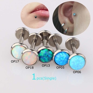 ต่างหูเจาะหูเจาะหูเจาะหูเจาะรูหู Labret Lip Stud 1 ชิ้น 16 กรัม