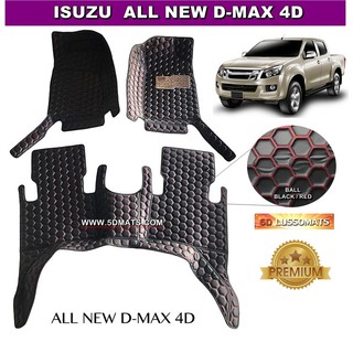 ISUZU D-MAX 4D ปี 2012-2018 สีดำด้ายแดง เต็มคัน เข้ารูป