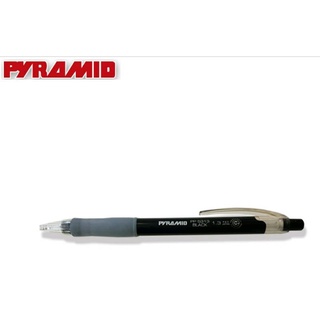PYRAMID ดินสอกด ขนาด 1.3 มม. ด้ามสีดำและสีขาวและใส้ดินสอขนาด 1.3 2B