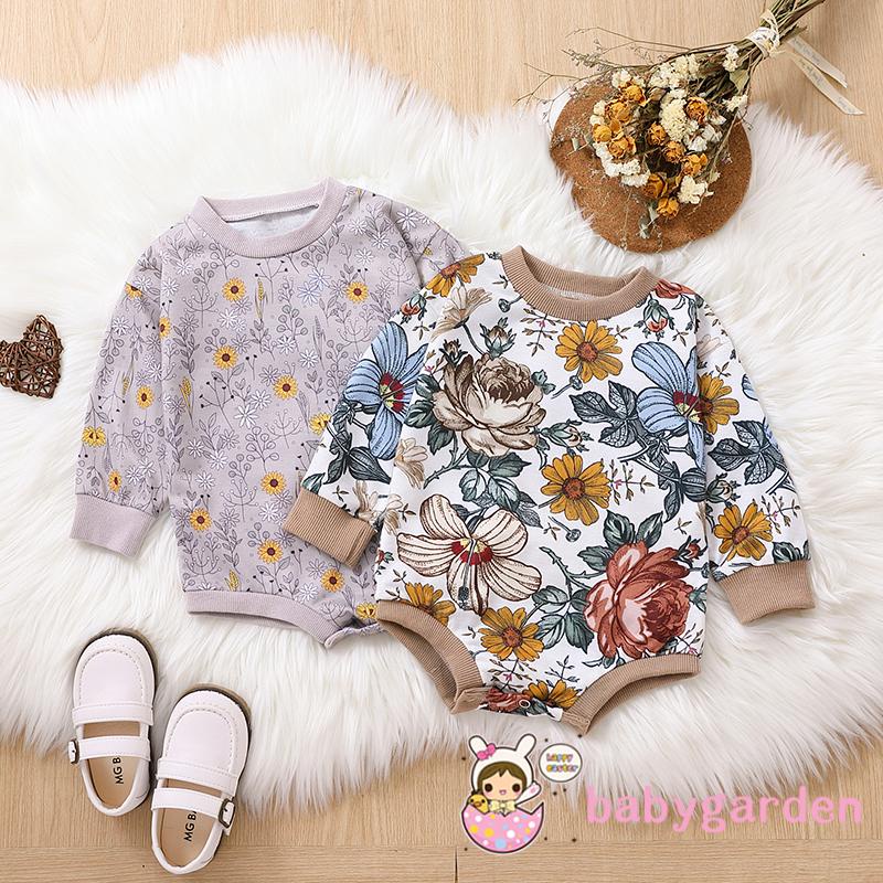 babygarden-0-24months-ชุดรอมเปอร์ลําลอง-แขนยาว-คอกลม-ทรงหลวม-ลายดอกไม้-แฟชั่นฤดูใบไม้ร่วง-สําหรับเด็กผู้หญิง