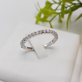 ภาพหน้าปกสินค้าแหวนทองคำขาว แหวนเพชรเงิน แหวนบางเงิน แหวนเพชร cz ไม่ลอก ไม่ดำ (ของแถมฟรี1ชิ้นต่อ1ออเดอร์) ที่เกี่ยวข้อง