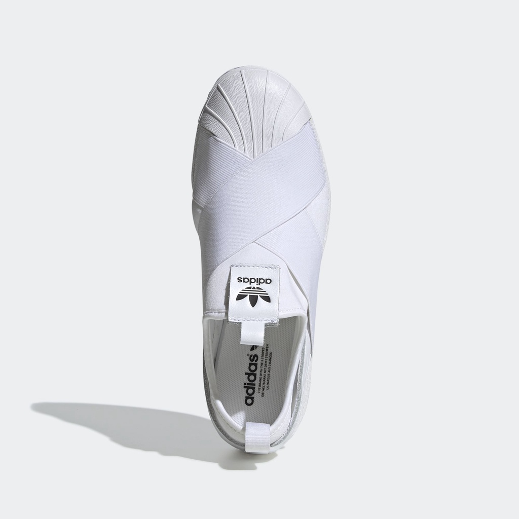 adidas-superstar-slip-on-white-black-แท้-100