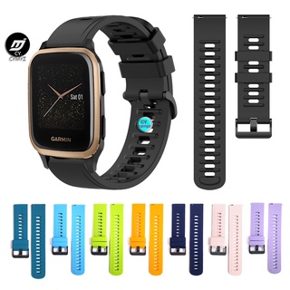 สาย Garmin Venu sq Venu2 Venu 2 plus สายรัด สายนาฬิกาสายซิลิโคน สายรัด garmin vivoactive 4 สายรัดข้อมือกีฬา สาย Garmin forerunner 245 55 645music vivomove 3 สาย