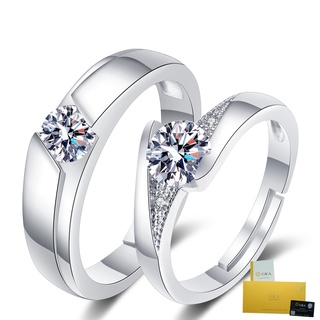 ภาพหน้าปกสินค้า[พร้อมใบรับรอง Gra ] แหวนเพชรโมอิส เงิน S925 สีขาว หรูหรา สําหรับงานแต่งงาน ที่เกี่ยวข้อง