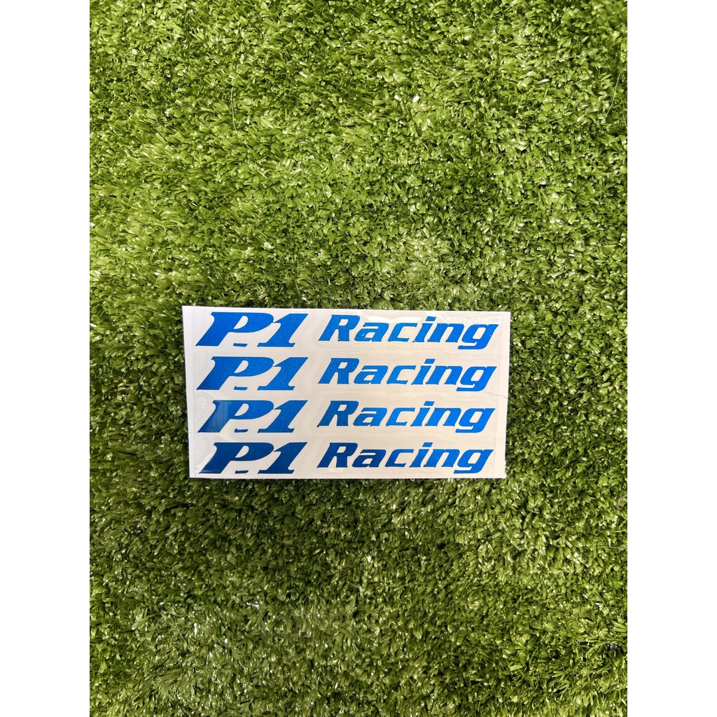 ภาพหน้าปกสินค้าP1 สติ๊กเกอร์ติดล้อ P1 Racing สะท้อนแสง มี2สีให้เลือก จากร้าน parts91 บน Shopee