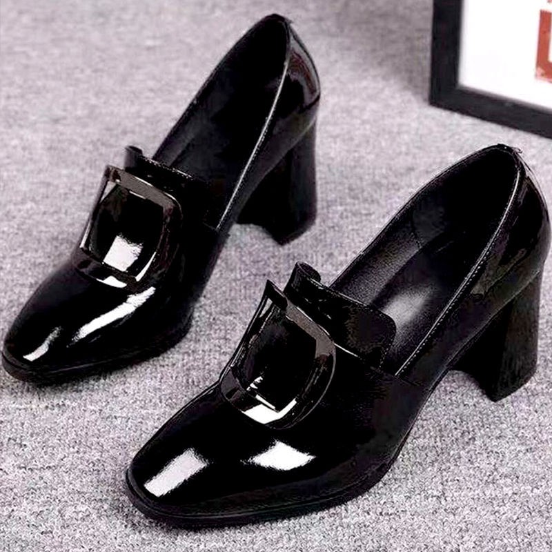 ภาพสินค้ามันคุ้มค่าที่จะซื้อ ขายส่ง ใหม่ อังกฤษ เล็ก รองเท้าหนัง แฟชั่น หญิง จากร้าน tubic2610 บน Shopee ภาพที่ 3
