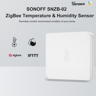สินค้า Sonoff SNZB-02 Zigbee เซนเซอร์วัดอุณหภูมิความชื้น ซิงค์ข้อมูล ตรวจสอบสถานะแอป ทํางานร่วมกับสะพาน Zigbee