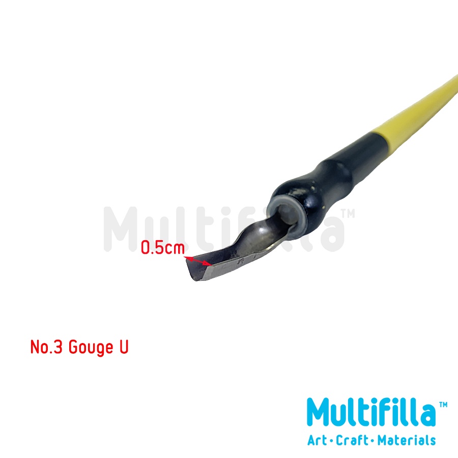 Lino Tool - Shallow V หรือ Gouge U (สีด้ามสุ่ม) - เครื่องมือตัด Lino ...