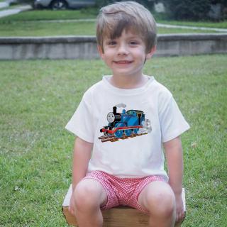 เสื้อยืดแขนสั้น พิมพ์ลายการ์ตูน Thomas The Train สําหรับเด็ก