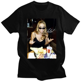 [100% Cotton] เสื้อยืดแขนสั้นลําลอง ผ้าฝ้าย 100% พิมพ์ลายกราฟฟิค Mariah Carey แฟชั่นฤดูร้อน สําหรับผู้ชาย และผู้หญิง