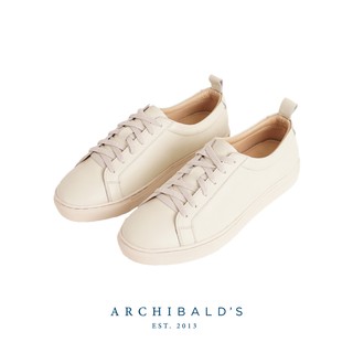 รองเท้า Archibalds รุ่น Off White Cobbler - Archibalds ผ้าใบหนังแท้ สีครีม ชาย/หญิง