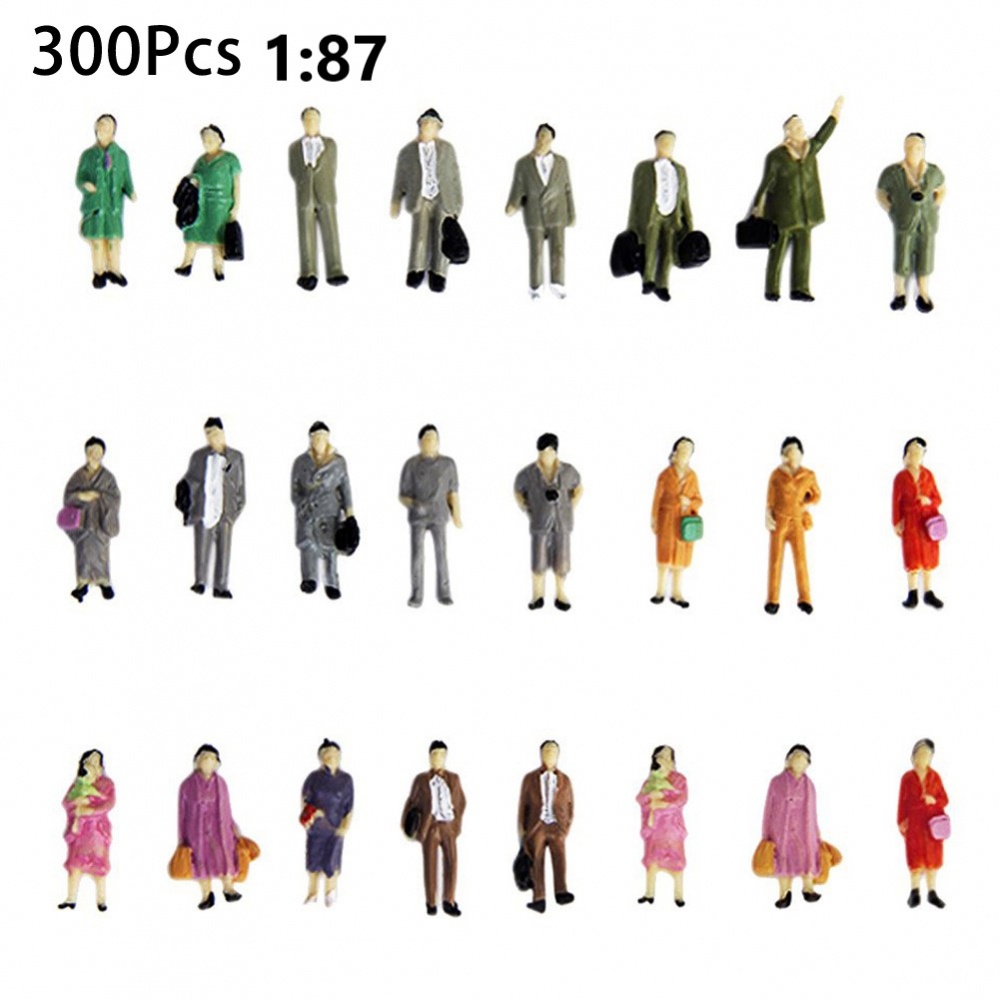 ready-stock-300pcs-railway-train-layout-1-87-ho-scale-painted-figures-model-people-passengernew