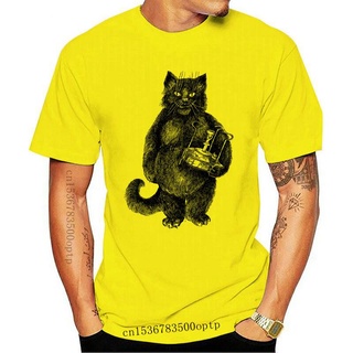 [S-5XL] ใหม่ เสื้อยืดลําลอง แขนสั้น พิมพ์ลาย behemoth the cat behemoth the master and margarita mikhail bulgakov สไตล์รั