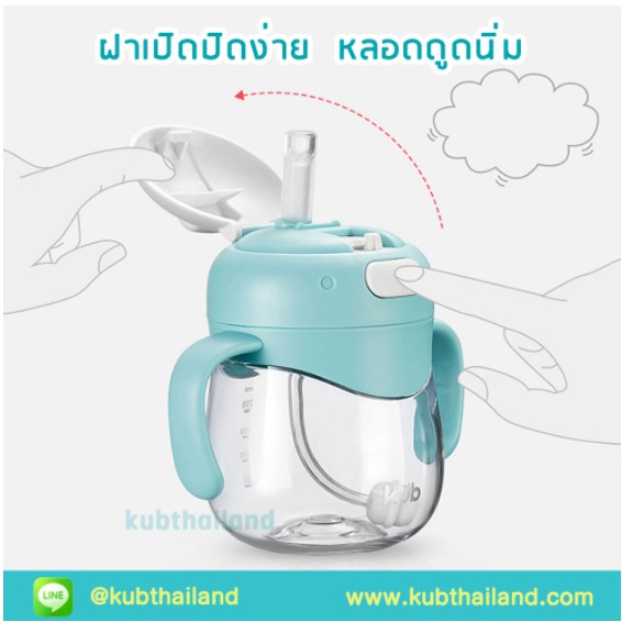 aiiz-กระติกน้ำ-tritan-premium-ถ้วยหัดดูด-รุ่นมือจับ-ขนาด-320ml-ผลิตจาก-tritan-robotic-kub