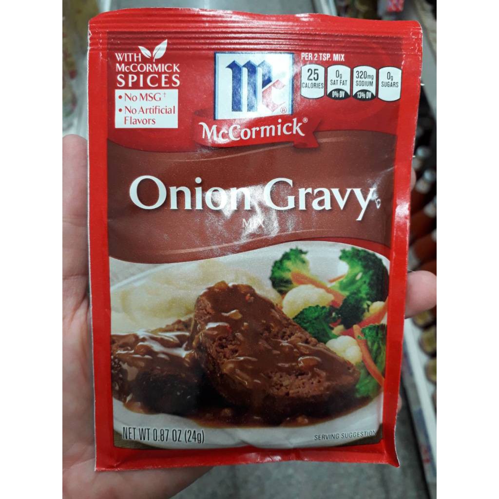 ซอสผงสำหรับทำน้ำเกรวี่ผสมหัวหอม แมคคอร์มิค Mccormick Onion Gravy Mix