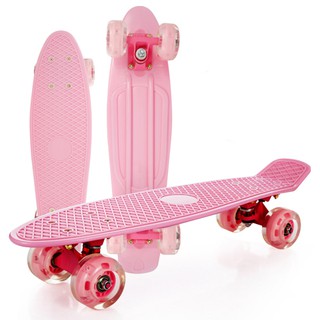 สเก็ตบอร์ด สไตล์เรโทรทรงปลา Retro Cruiser Skateboard Pennyboard Skate Board