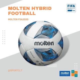 สินค้า MOLTEN ลูกฟุตบอลมอลเทน หนัง PU หนังเย็บ รุ่น F5A3555-K มีตรารับรอง FIFA QUALITY PRO