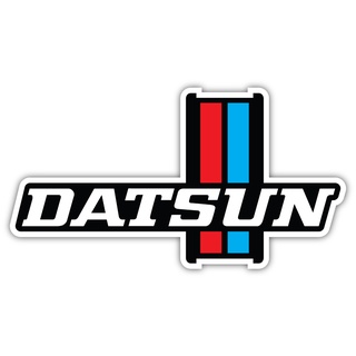 สติกเกอร์ไวนิล ลายตราสัญลักษณ์ Datsun Racing สไตล์วินเทจ สําหรับติดตกแต่งรถยนต์ รถบรรทุก