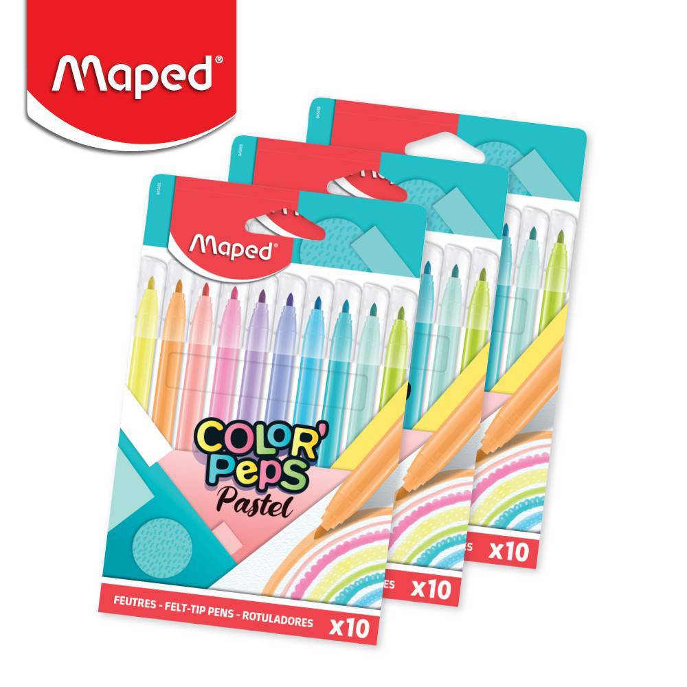 ปากกาเมจิก-maped-มาเพ็ด-สีเมจิกพาสเทล-10-สี-colorpeps-pastel-รหัส-fc-845469-สีเมจิก-เมจิก-พาสเทล