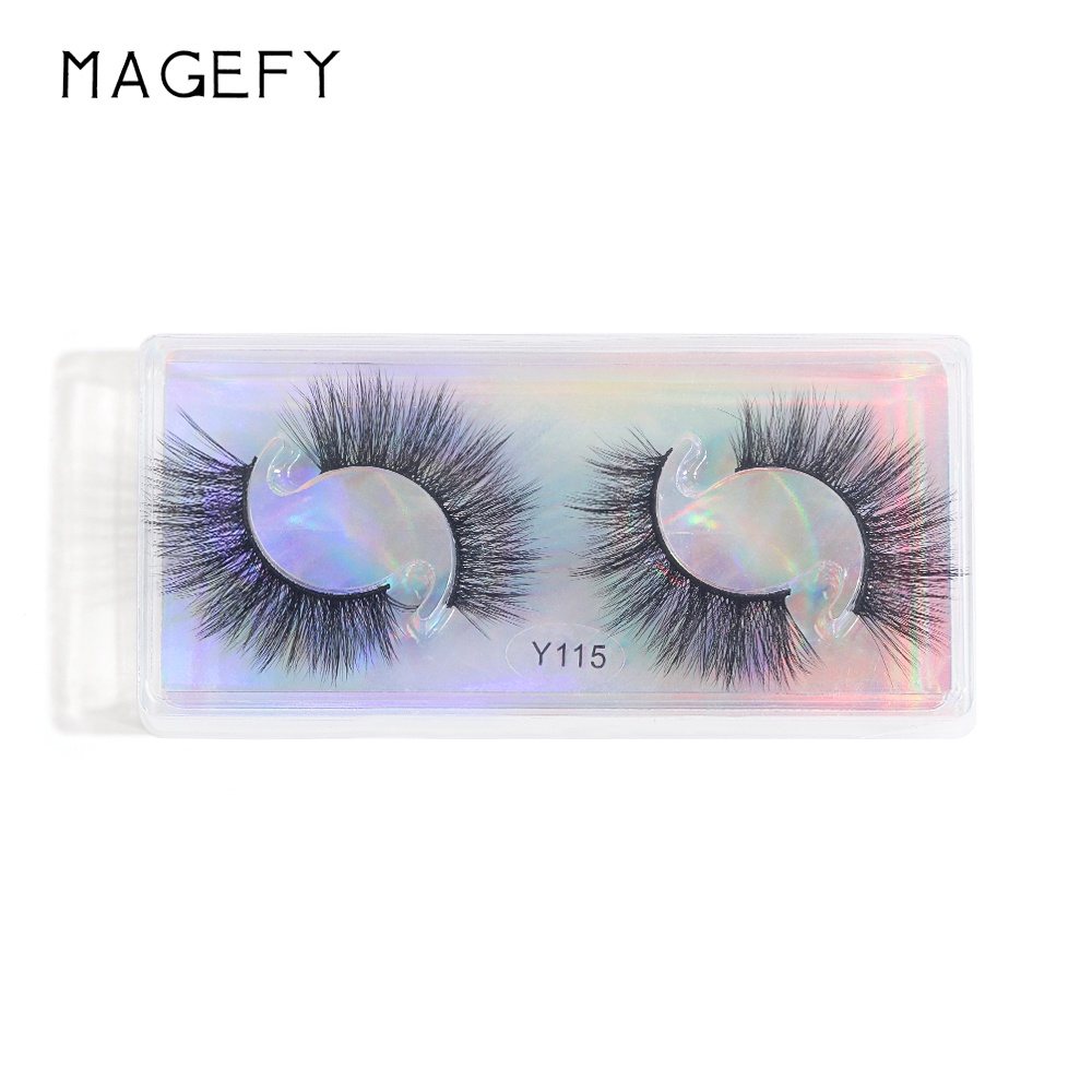 ภาพหน้าปกสินค้าMagefy Beauty Eyelashes 3D Imitation Mink Natural Thick Curl Eyelash Extension Lash