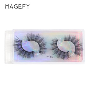 สินค้า Magefy Beauty Eyelashes 3D Imitation Mink Natural Thick Curl Eyelash Extension Lash