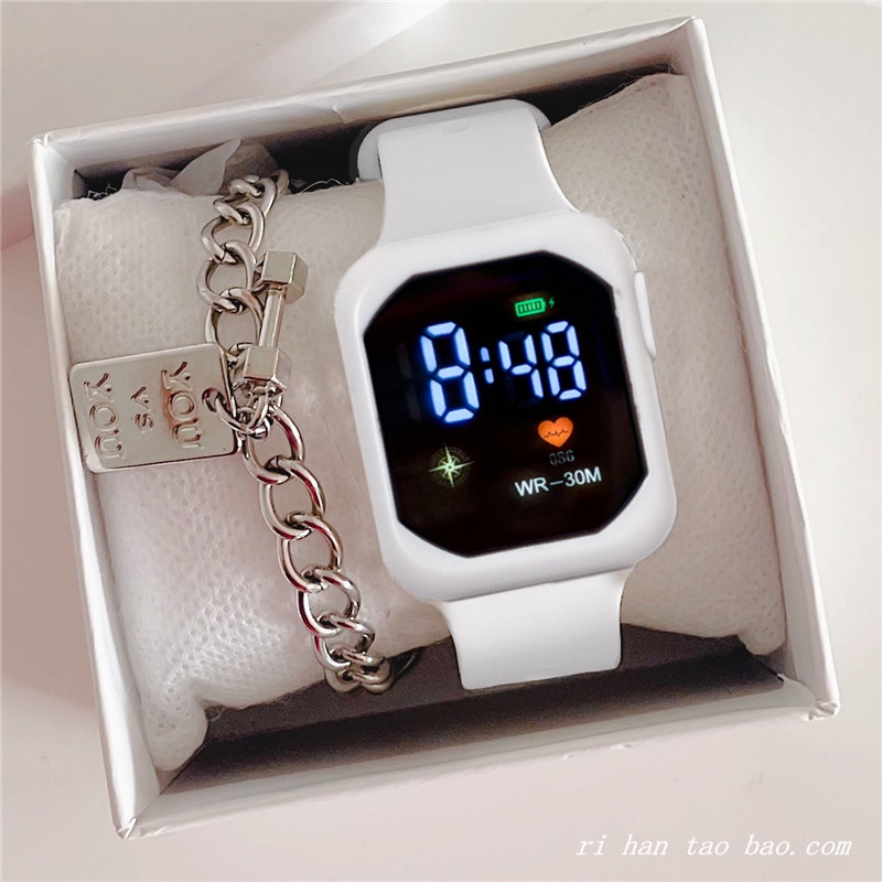 ภาพสินค้าAMELIA AW288 นาฬิกาข้อมือผู้หญิง นาฬิกา สปอร์ต นาฬิกาผู้ชาย นาฬิกาข้อมือ นาฬิกาดิจิตอล LED Watch สายซิลิโคน พร้อมส่ง จากร้าน amelia_sp บน Shopee ภาพที่ 5
