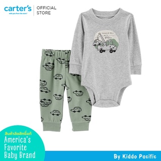 Carters Bodysuit + Pants 2Pc Green Cars L9 คาร์เตอร์เสื้อชุดเซทบอดี้สูท 2 ชิ้น