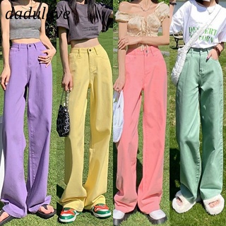 DaDulove💕 2022 New Loose High Waist Straight Pants Niche Large Size Wide Leg Jeans Fashion Womens Clothing
