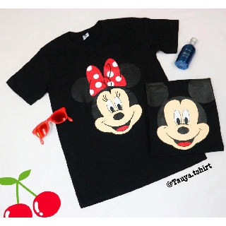 เสื้อยืดลายการ์ตูนมิกกี้มินนี่ Micky & Minnie