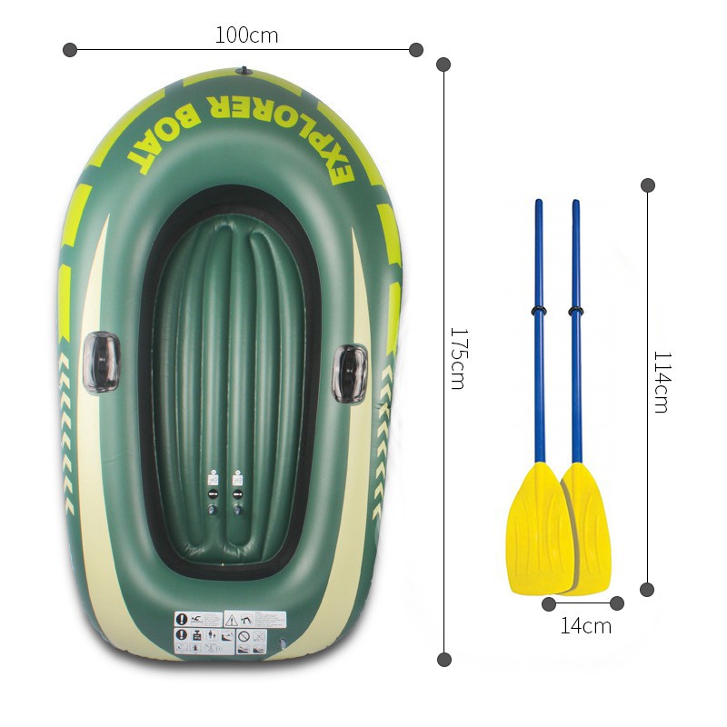 ภาพสินค้าเรือยางเป่าลม เรือยาง 2 ที่นั่ง ขนาดใหญ่ อย่างหนา เรือยางตกปลา เรือยางเป่าลม เรือ พร้อมพายและที่สูบลมมือ Inflatable boat จากร้าน th_397861936 บน Shopee ภาพที่ 4