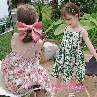 สินค้า PRETTY BABY🧸พร้อมส่ง🧸ชุดเดรสเด็กผู้หญิง กระโปรงเด็กผู้หญิง สายเดี่ยวเนื้อผ้าใส่สบาย(094)