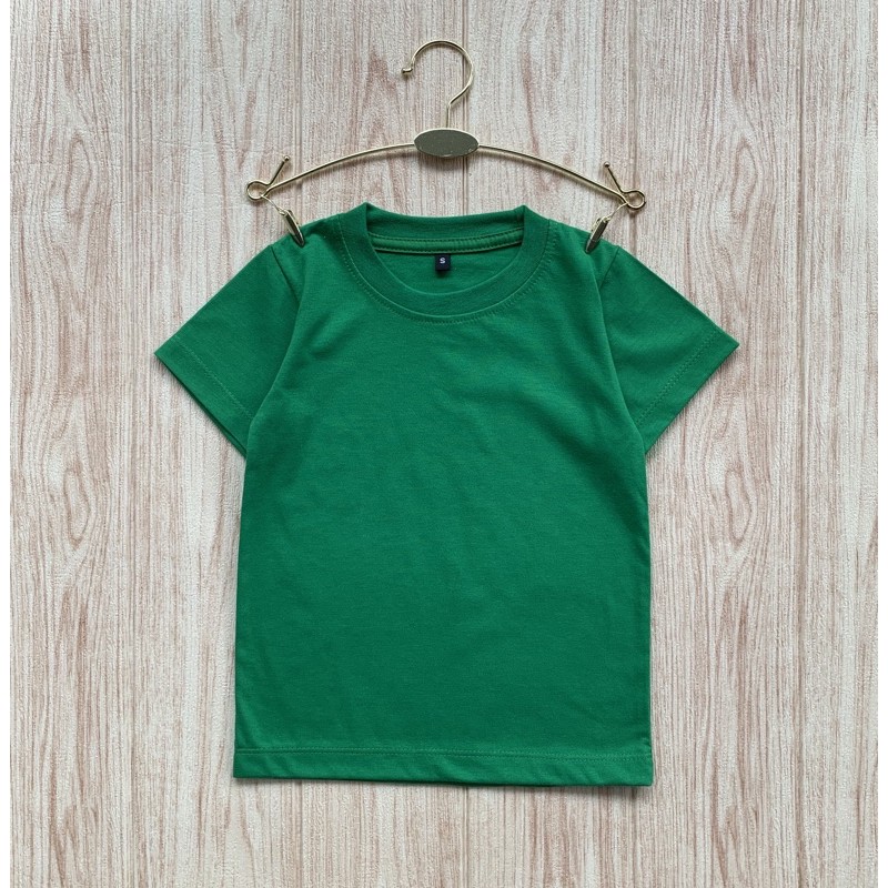 Rเสื้อยืด สีพื้น สำหรับเด็ก (13 สี) | Shopee Thailand