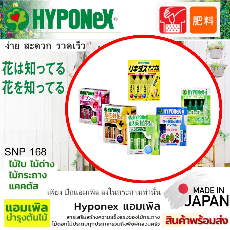 hyponex-แอมเพิล-ปุ๋ยปักลงกระถาง-ปุ๋ยปัก-hyponex-มี-3-สูตร-10-หลอดต่อกล่อง-hyponex-ampoule-ปุ๋ยปักญี่ปุ่น-ปุ๋ยปักดิน