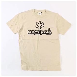 SNOW PEAK เสื้อยืด แคปปิ้ง ผ้าพรีเมียม COTTON 100%