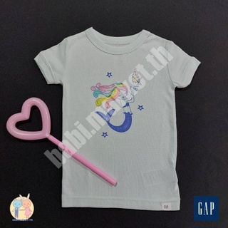 ของใหม่ เสื้อยืดเด็กหญิง GAP แขนสั้น ลายนางเงือก