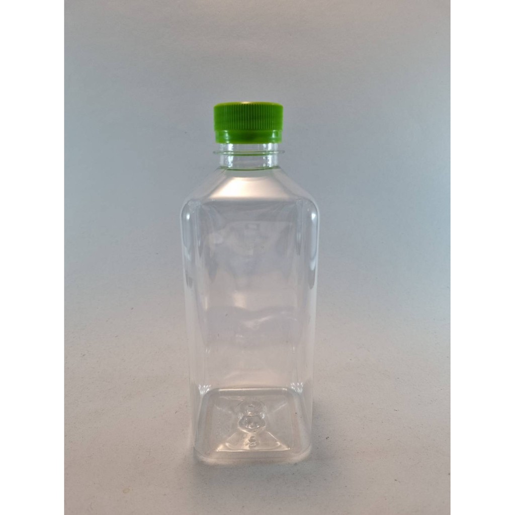 ขวดน้ำ-ขวดพลาสติก-pet-500-ml-x-100-ขวด-เหลี่ยมเรียบ-พร้อมฝาเลือกสีได้-โรงงานผลิตขวดโดยตรง-ปลีก-ส่ง