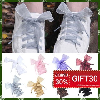 ภาพหน้าปกสินค้า♡SC เชือกรองเท้าแบบผ้าลูกไม้ ที่เกี่ยวข้อง