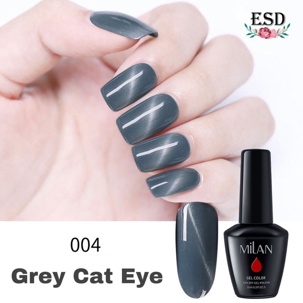 milan-grey-cat-eye-color-สีทาเล็บเจล-สีเทาแม่เหล็กตาแมว-ขนาด-15-ml-แห้งด้วยการอบ-uv-เท่านั้น-มีเก็บเงินปลายทาง