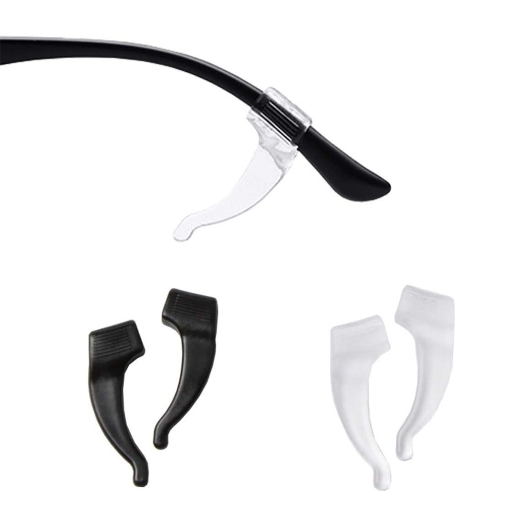 ภาพหน้าปกสินค้าซิลิโคนแว่นตา ที่ยึด แบบตรงกันข้าม ป้องกันการลื่น ประโลม แว่นตา ตะขอสำหรับขาแว่น 1 คู่