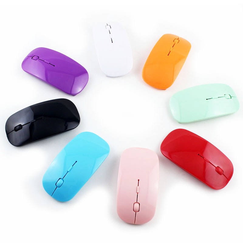 ภาพสินค้าเมาส์ไร้สาย Wireless Mouse 2.4GHz เมาส์ไร้สายแบบบาง ไม่รวมถ่าน (จัดส่งสีแบบสุ่ม) จากร้าน preeyawadeebam บน Shopee ภาพที่ 7