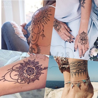 พร้อมส่ง⚡ สติ๊กเกอร์เฮนน่า แทททูกันน้ำ Henna tattoo #9