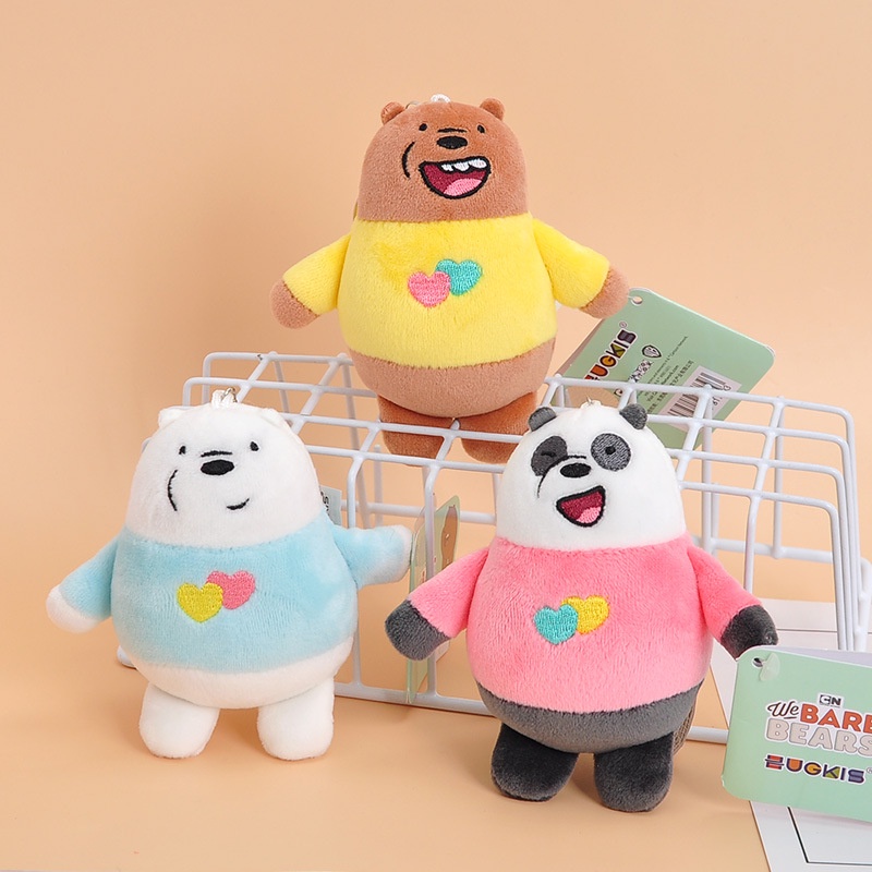 พวงกุญแจ-จี้ตุ๊กตาการ์ตูน-we-bare-bears-น่ารัก-สําหรับห้อยกระเป๋า