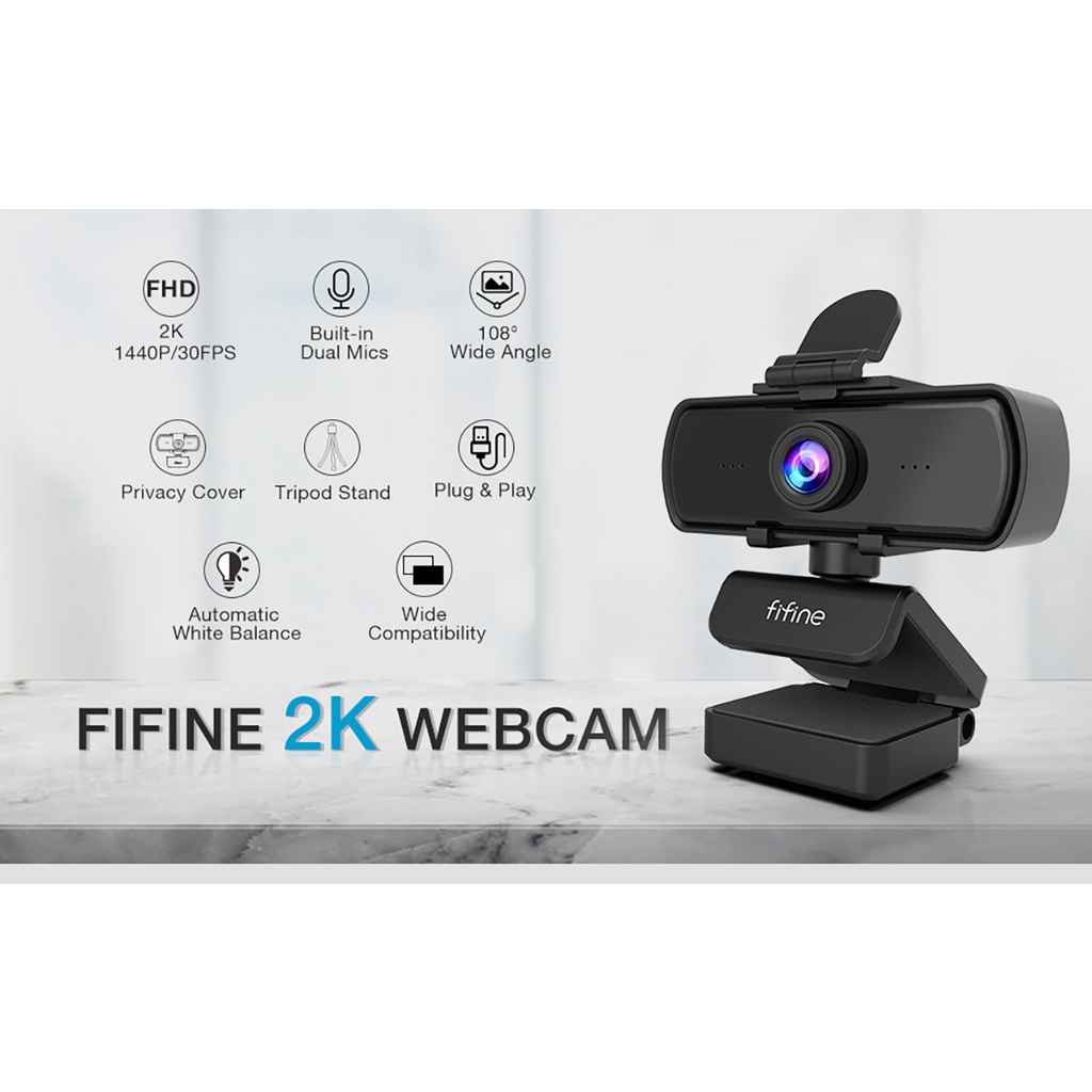 กล้องเว็บแคม-fifine-k420-2k-computer-webcam-ประกันศูนย์-1ปี