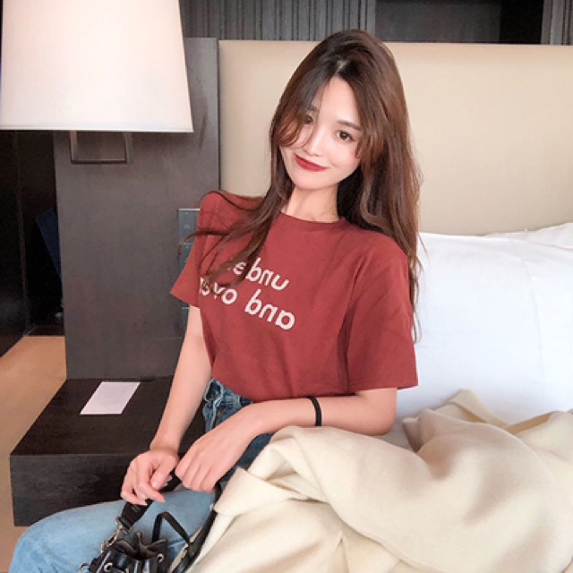 พร้อมส่ง-เสื้อยืดแขนสั้น-สไตล์เกาหลี-no-105