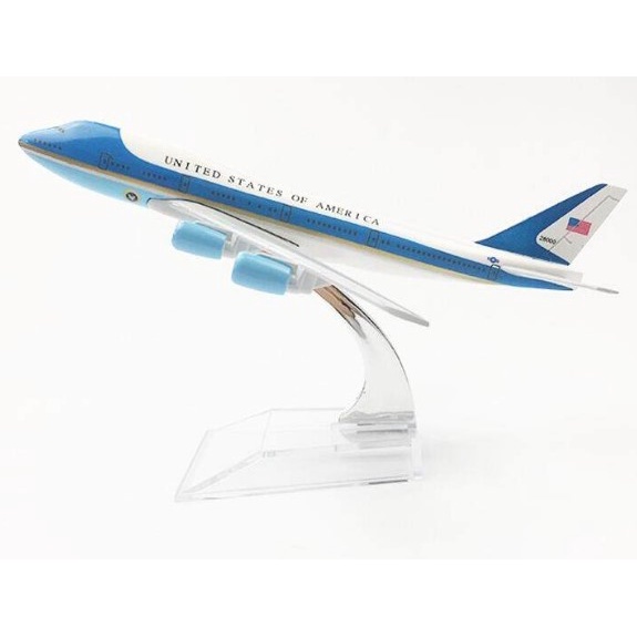 โมเดลเครื่องบิน-พร้อมส่งจากไทย-united-states-of-america-boeing-747-ขนาด-16cm-มีขาตั้งโชว์