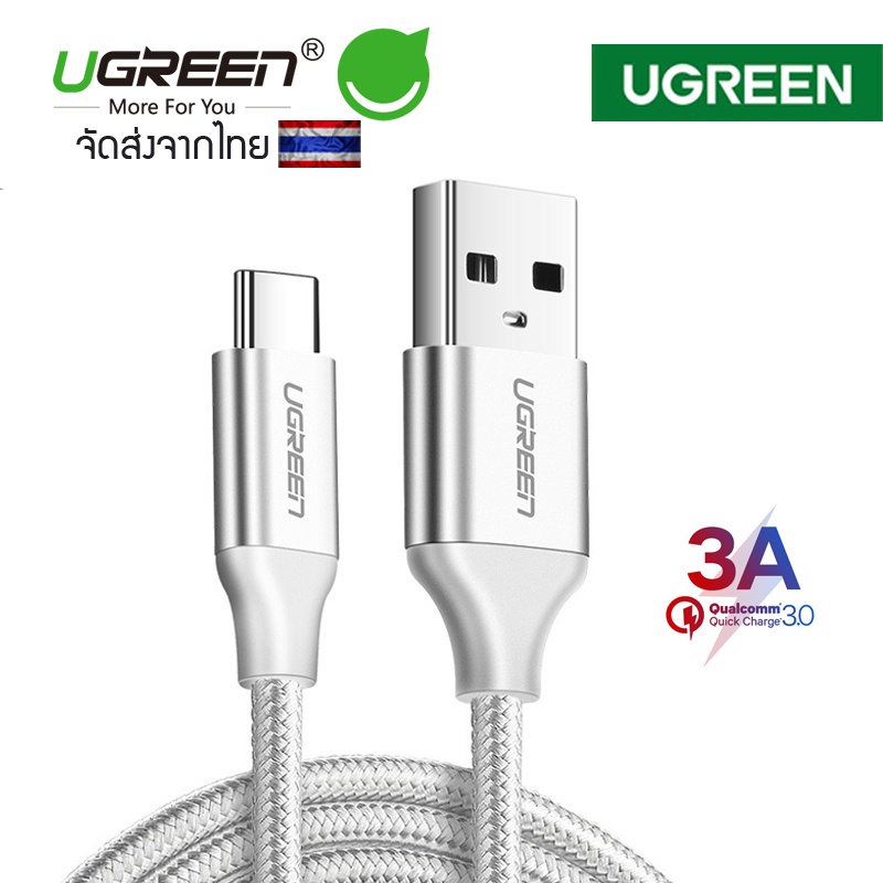 ugreen-สายชาร์จ-ชนิดไนลอน-type-c-3a-แอมป์-ยาว-1-เมตร