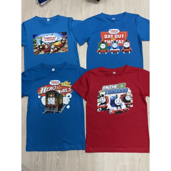 เสื้อยืด-thomas-and-friends-รถไฟโทมัส-thomas-train-เสื้อยืดลายการ์ตูน-เสื้อยืดแอนิเมะ-anime-เด็ก-และ-ผู้ใหญ่