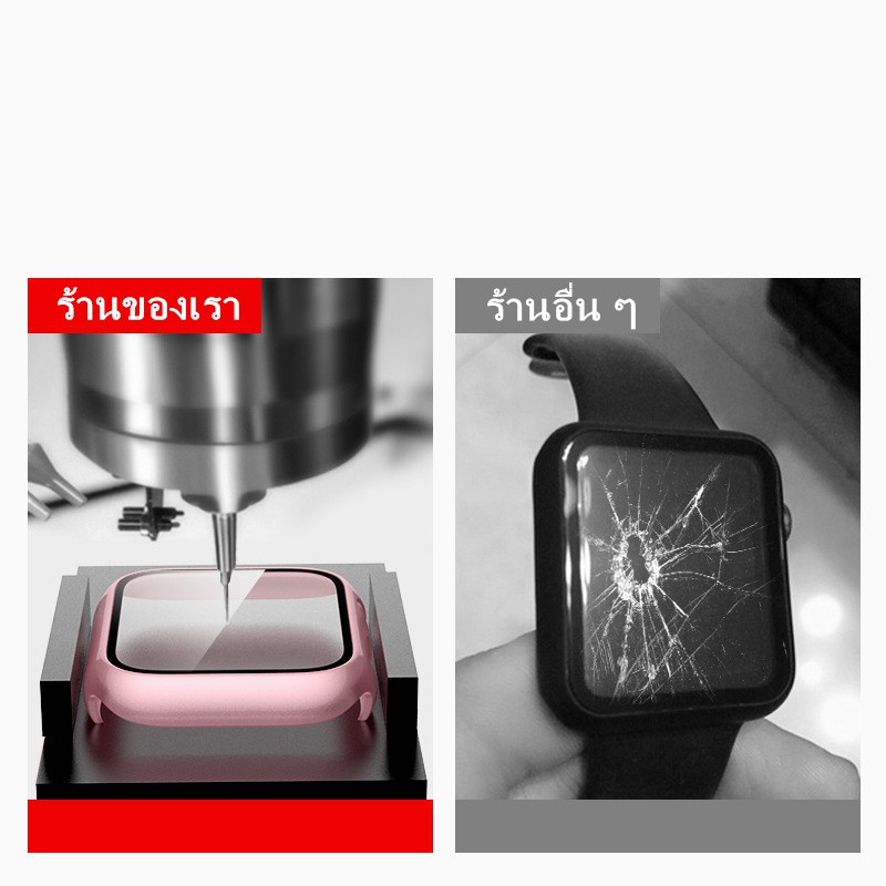 ภาพสินค้าเคส Smart watch 6/5/4/3/2/1/SE เคส Smart Watch สายนาฬิกา PC+Glass สายสำหรับ appl watch SEเคสแอปเปิ้ลวอช จากร้าน pasuthornruengsuragul บน Shopee ภาพที่ 3