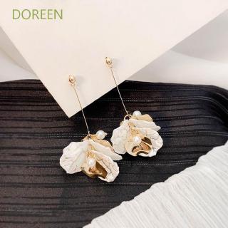 DOREEN Petals Hanging Fashion  Accessories Long Tassel Flower Stud Earrings